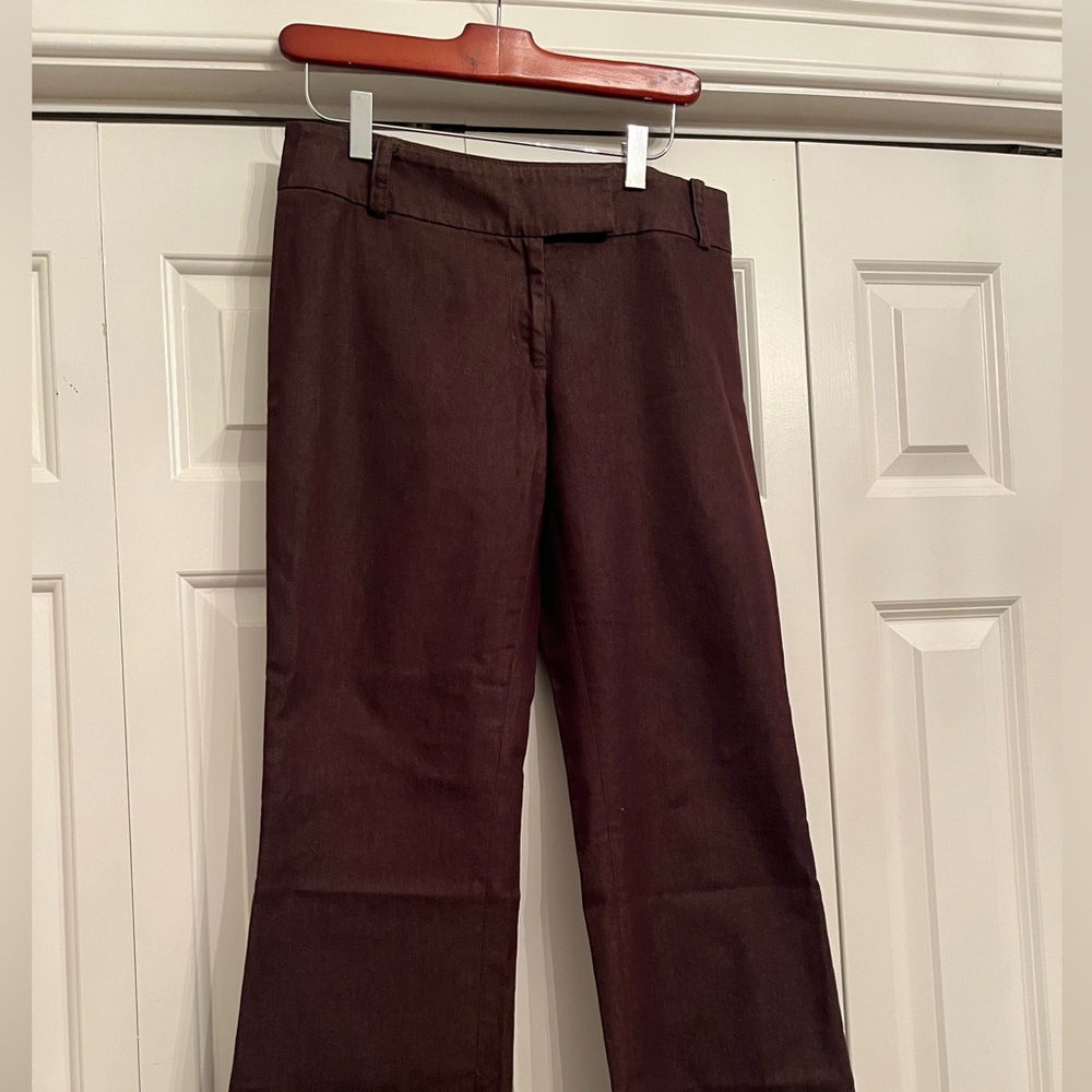 Kenneth Cole straight leg dress pants. Hemmed for petite fit.